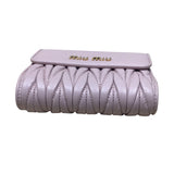 ミュウミュウ miu miu マテラッセ　コンパクトウォレット ５ML002 ピンク レザー レディース 三つ折り財布