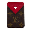 ルイ・ヴィトン LOUIS VUITTON ポルトカルト・マグネット M12856 サリレッド モノグラム・マカサー ユニセックス カードケース