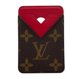 ルイ・ヴィトン LOUIS VUITTON ポルトカルト・マグネット M12856 サリレッド モノグラム・マカサー ユニセックス カードケース