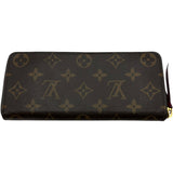 ルイ・ヴィトン LOUIS VUITTON M60742 ブラウン/フューシャ モノグラム レディース 長財布