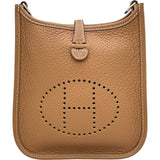 エルメス HERMES エヴリンTPM K刻印 ゴールド/シルバー金具 トリヨン レディース ショルダーバッグ