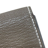 エルメス HERMES ベアン カードケース U刻印　 エトゥープ/シルバー金具 シェーブル ユニセックス カードケース