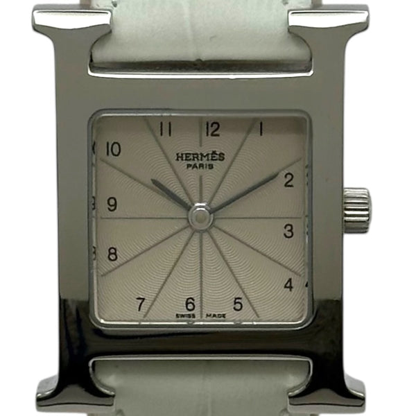 エルメス HERMES Hウォッチ HH1.210 アイボリー ステンレススチール