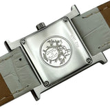 エルメス HERMES Hウォッチ HH1.210 アイボリー ステンレススチール クオーツ レディース 腕時計