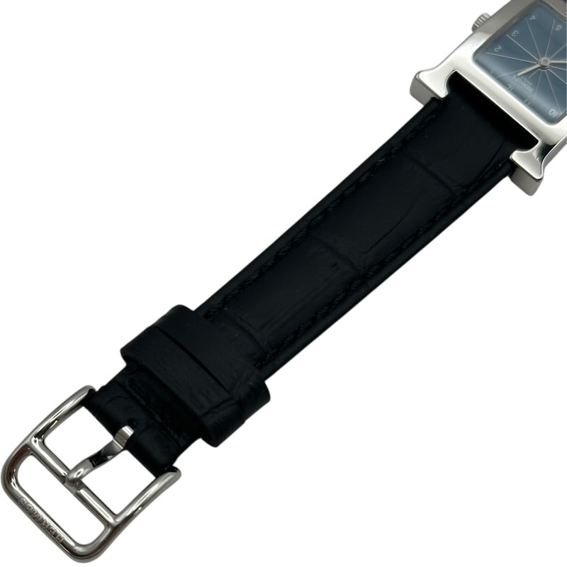 エルメス HERMES Hウォッチ HH1.210 ブルー ステンレススチール