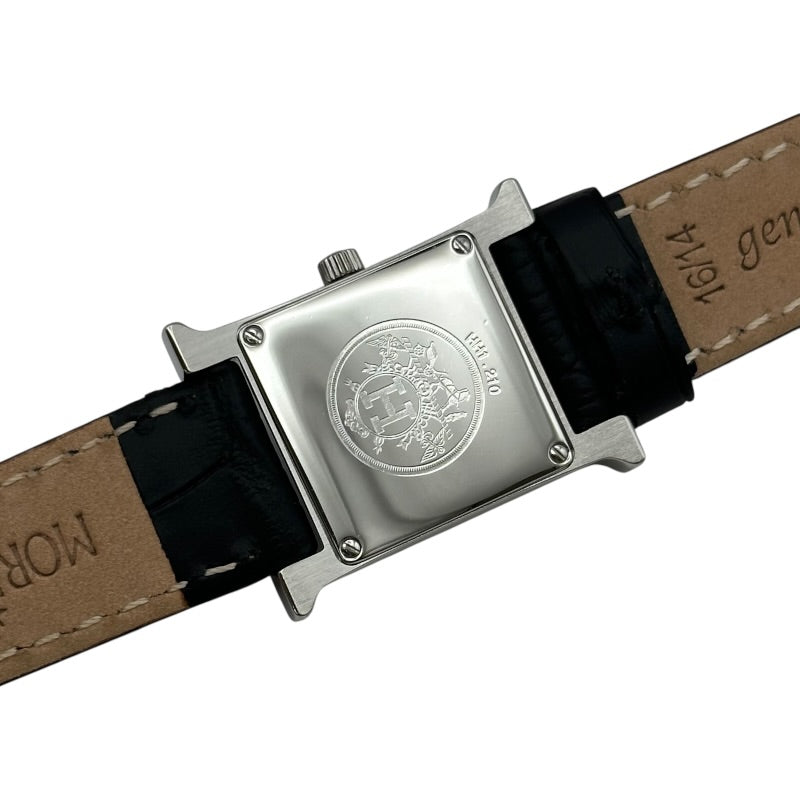 エルメス HERMES Hウォッチ HH1.210 ブルー ステンレススチール