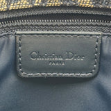 クリスチャン・ディオール Christian Dior トロッタートート ネイビー ゴールド金具 ジャガード レディース トートバッグ