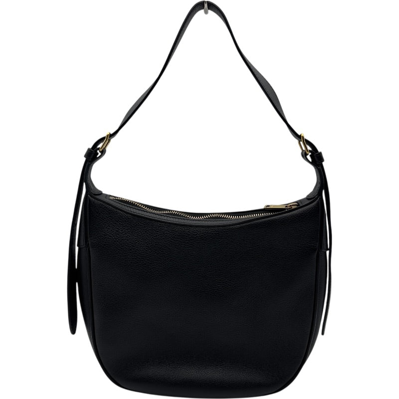 セリーヌ（Celine）の黒のレザーショルダーバッグ セリーヌ CELINE エロイズスモール ブラック ゴールド金具 レザー