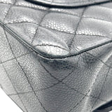 シャネル CHANEL マトラッセ25 A01112 11番台 ブラック シルバー金具 キャビア レディース ショルダーバッグ