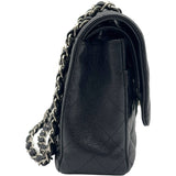 シャネル CHANEL マトラッセ25 A01112 11番台 ブラック シルバー金具 キャビア レディース ショルダーバッグ