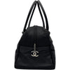 シャネル CHANEL パリビアリッツ ボストン 12番台 ブラック シルバー金具 コーティングキャンバス レディース ボストンバッグ
