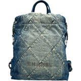 シャネル CHANEL シャネル22 AS3859 ブルー SV金具 デニム レディース リュック・デイパック