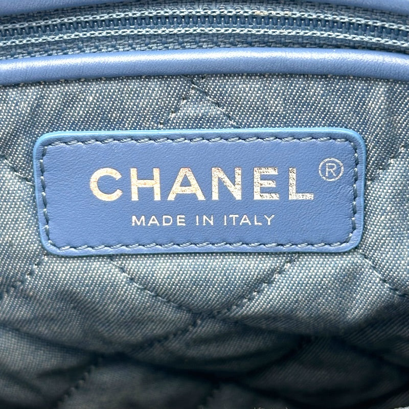 シャネル CHANEL シャネル22 AS3859 ブルー SV金具 デニム レディース