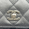 シャネル CHANEL マトラッセ ハンド 6番台 ブラック SV金具 キャビア レディース ハンドバッグ