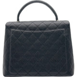 シャネル CHANEL マトラッセ ハンド 6番台 ブラック SV金具 キャビア レディース ハンドバッグ