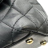 シャネル CHANEL ココハンドル XS A92990 ブラック シャンパンゴールド金具 キャビアスキン レディース ショルダーバッグ