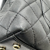 シャネル CHANEL ココハンドル XS A92990 ブラック シャンパンゴールド金具 キャビアスキン レディース ショルダーバッグ