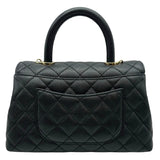 シャネル CHANEL ココハンドル XS A92990 ブラック シャンパンゴールド金具 キャビアスキン レディース ショルダーバッグ