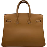 エルメス HERMES バーキン35 〇Z刻 ナチュラル ゴールド金具 クシュベル レディース ハンドバッグ