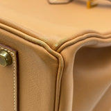 エルメス HERMES バーキン35 〇Z刻 ナチュラル ゴールド金具 クシュベル レディース ハンドバッグ
