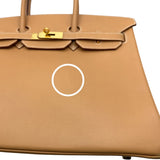 エルメス HERMES バーキン35 〇Z刻 ナチュラル ゴールド金具 クシュベル レディース ハンドバッグ