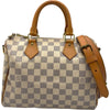 ルイ・ヴィトン LOUIS VUITTON スピーディ・バンドリエール25 N41000 ホワイト ダミエ・アズール レディース ハンドバッグ