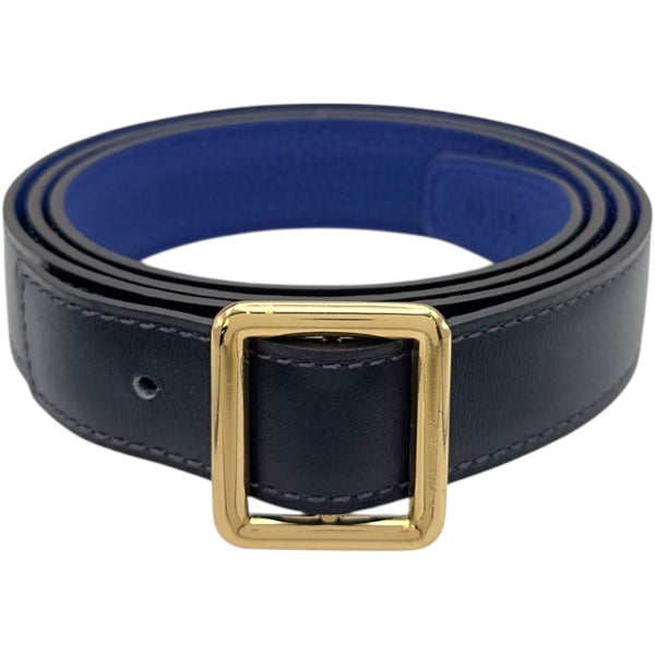 エルメス HERMES ベルト 95cm □R刻 ブルーインディゴ /ブルー