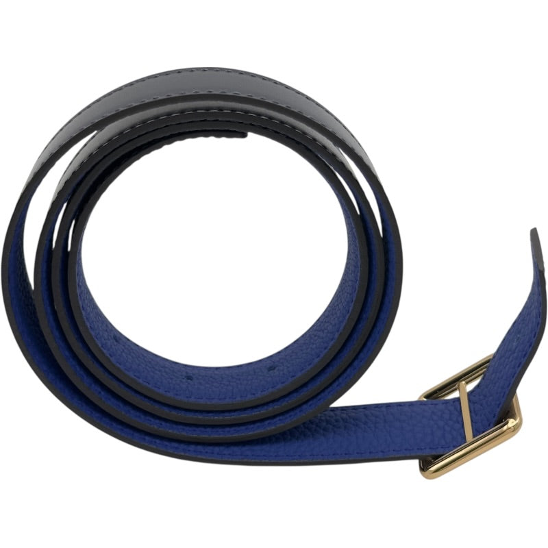 エルメス HERMES ベルト 95cm □R刻 ブルーインディゴ /ブルー