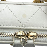 シャネル CHANEL ショルダーコインパース 32番台 ホワイト GD金具 ラム レディース ショルダーバッグ