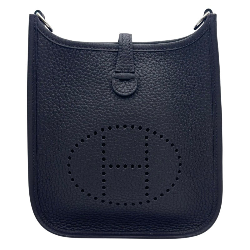 エルメス HERMES エヴリンTPM コルダージュ W刻 プルノワール シルバー