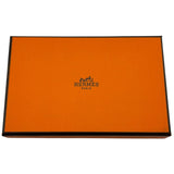 エルメス HERMES カルヴィ W刻 ブラック シルバー金具 エプソン メンズ 名刺入れ