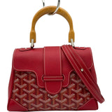 ゴヤール GOYARD サイゴン ミニ レッド ゴヤールディンキャンバス レディース ショルダーバッグ