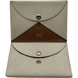 エルメス HERMES カルヴィデュオ ヴェルソ U刻 ナタ・ケブラコ シルバー金具 シェーブル レディース カードケース