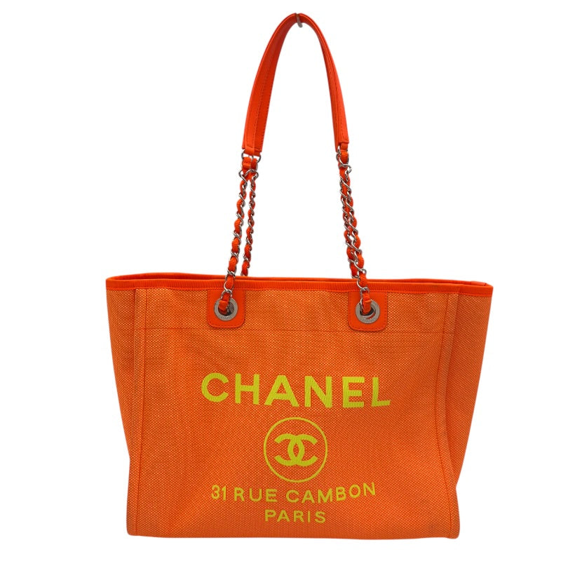 シャネル CHANEL ドーヴィルチェーンMM A67001 31番台 オレンジ
