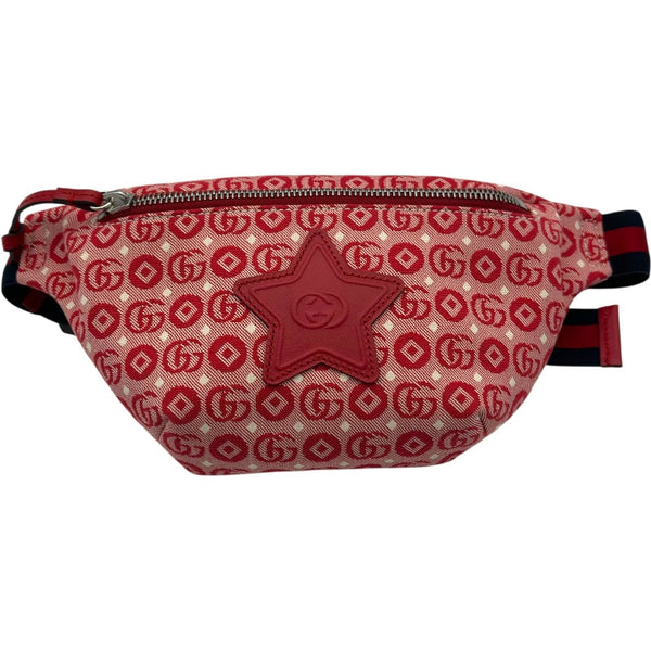 グッチ GUCCI チルドレンスターロゴ ウエストポーチ 502095 レッド