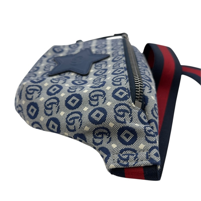 グッチ GUCCI チルドレンスターロゴ ウエストポーチ 502095 ブルー