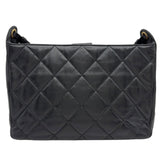 シャネル CHANEL マトラッセワンショルダー ブラック ゴールド金具 ラム レディース ショルダーバッグ