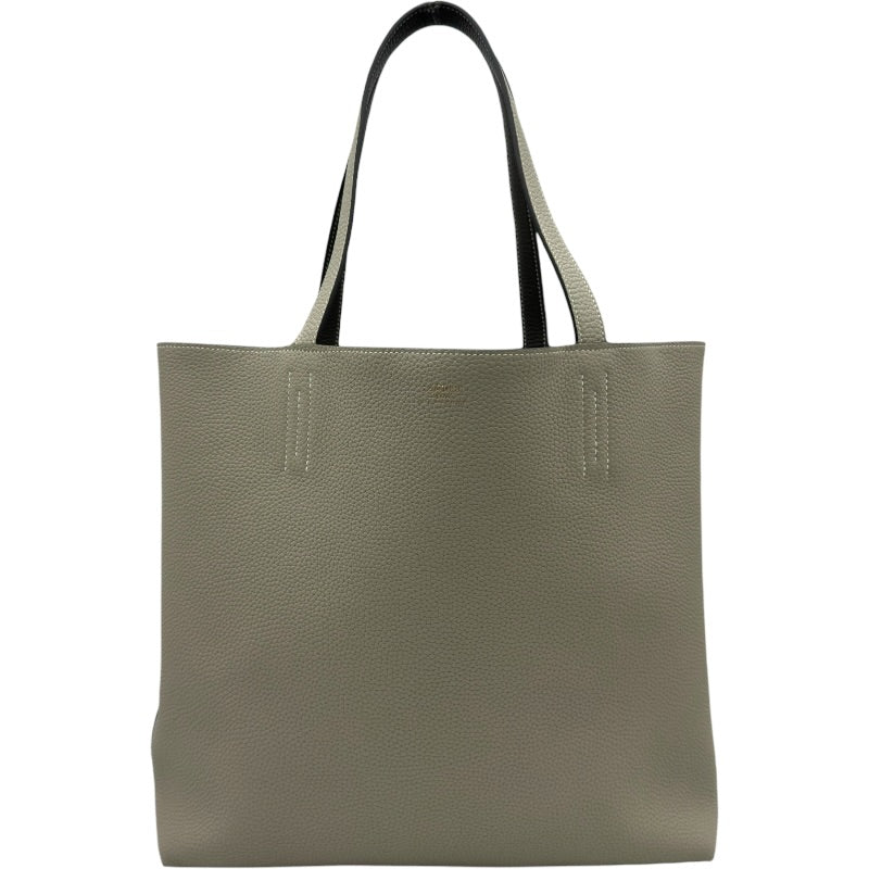 HERMES ドゥブルセンス45　トートバッグ　ユニセックス エルメス HERMES ドゥブルセンス45 K刻 エタン/ベトン トリヨン