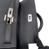 エルメス HERMES ケリー28 内縫い Z刻印 ブラック シルバー金具 エバーカラー レディース ハンドバッグ