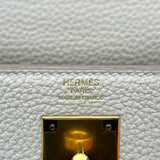 エルメス HERMES ケリー28 内縫い W刻 クレ ゴールド金具 トゴ レディース ハンドバッグ