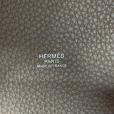 エルメス HERMES ピコタンロックMM　 Z刻印　(2021年製) エトゥープ シルバー金具 トリヨンクレマンス レディース ハンドバッグ