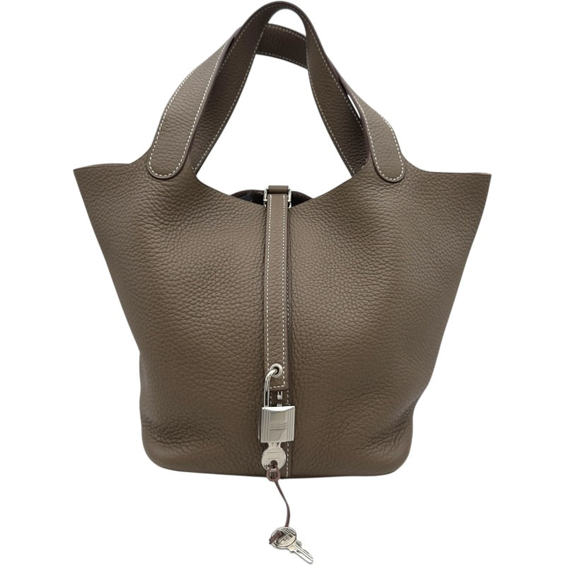 HERMES ピコタンロック 18エトゥープ金具シルバーY刻印2020年製 エルメス HERMES ピコタンロックMM Z刻印 (2021年製) エトゥープ