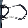 シャネル CHANEL ラージ ショッピングバッグ A57162 25番台 ネイビー シルバー金具 ミックスファイバー/カーフスキン レディース トートバッグ