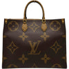 ルイ・ヴィトン LOUIS VUITTON オンザゴーGM M44576 ブラウン モノグラム ジャイアント・リバース ユニセックス トートバッグ