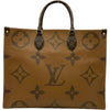 ルイ・ヴィトン LOUIS VUITTON オンザゴーGM M44576 ブラウン モノグラム ジャイアント・リバース ユニセックス トートバッグ