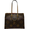 ルイ・ヴィトン LOUIS VUITTON オンザゴーGM M44576 ブラウン モノグラム ジャイアント・リバース ユニセックス トートバッグ