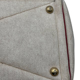 エルメス HERMES ヴィクトリア43 レッド ゴールド金具 トワル レディース ボストンバッグ