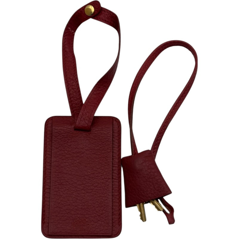 エルメス HERMES ヴィクトリア43 レッド ゴールド金具 トワル