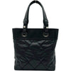 シャネル CHANEL パリビアリッツ トートPM A34208 17番台 ブラック シルバー金具 コーティングキャンバス レディース トートバッグ