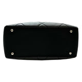 シャネル CHANEL パリビアリッツ トートPM A34208 17番台 ブラック シルバー金具 コーティングキャンバス レディース トートバッグ